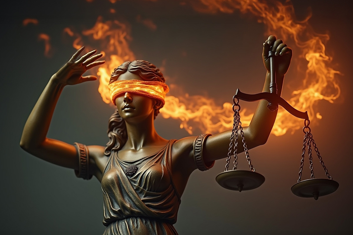 El Indio Solari denuncia la farsa actual de la Justicia con una imagen que incendia las redes