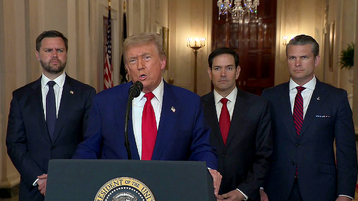 Trump, tras el bombardeo: «Habrá paz o la tragedia para Irán será mucho mayor»