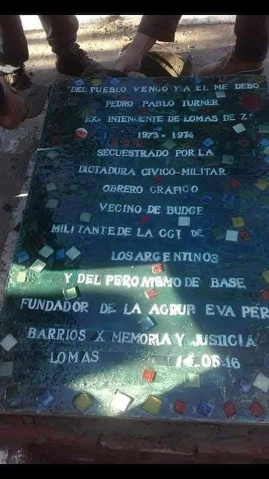 Pablo Turner, presente: el Jardín 946 ya lleva su nombre 3 Pablo Turner, presente: el Jardín 946 ya lleva su nombre