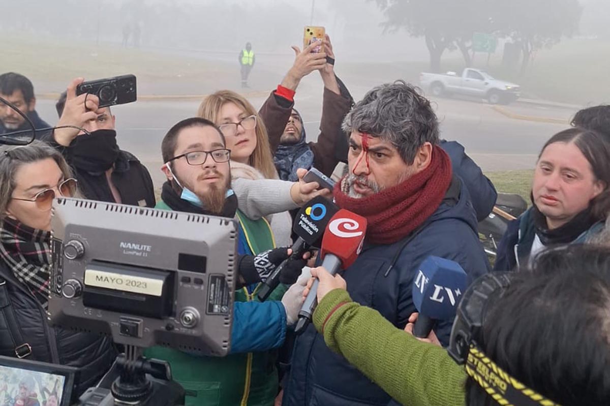 Gran corte de Georgalos en Panamericana, con enorme apoyo contra los despidos