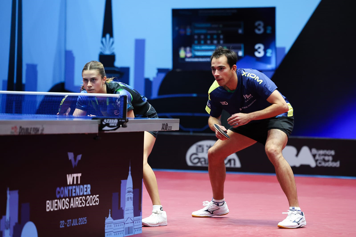 WTT Contender Buenos Aires 2025: la dupla Cifuentes-Lorenzo arrancó con éxito la defensa del título