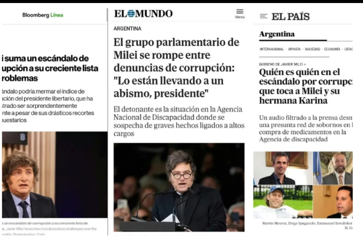 «Fenómeno barrial»: medios de todo el mundo hacen foco en el caso Spagnuolo y la corrupción libertaria