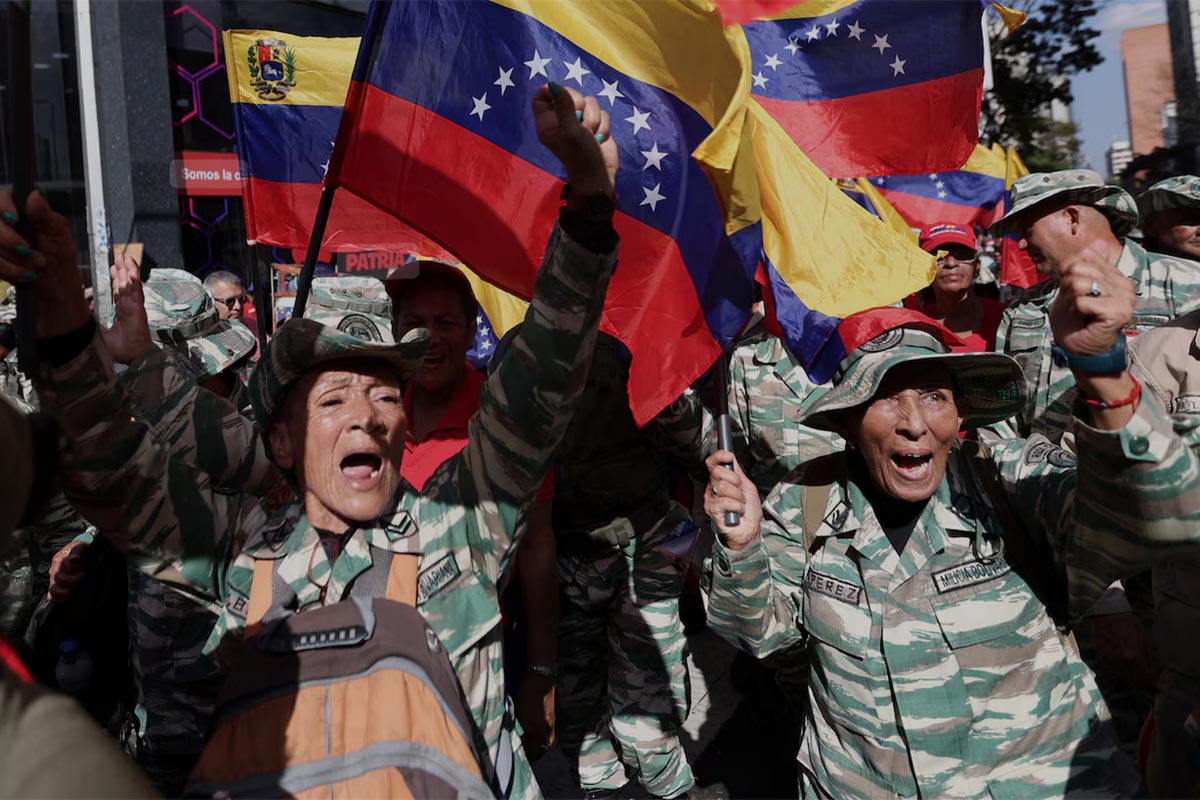 Miles de venezolanos se sumaron al alistamiento militar ante la amenaza de EEUU