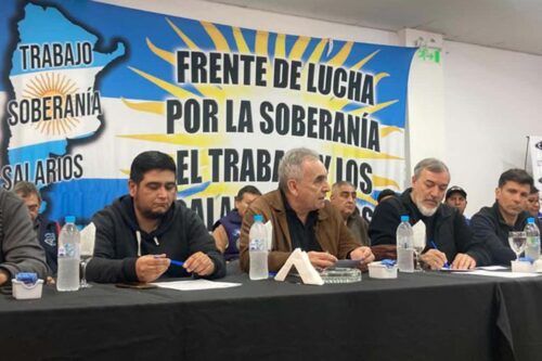 El Frente Sindical marcha esta tarde contra «el alineamiento con EE UU e Israel»