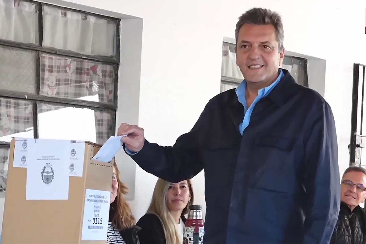 Sergio Massa: “que la gente vaya y vote, no importa por quien”