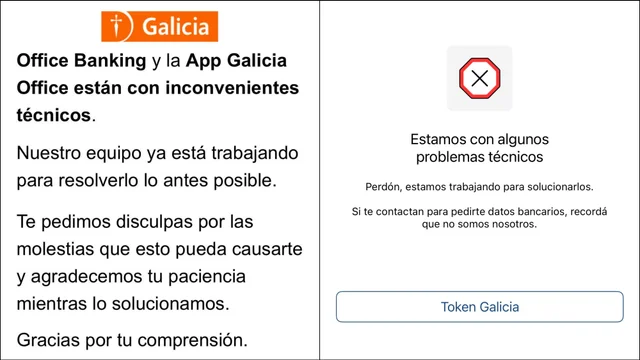En medio de la presión cambiaria el Banco Galicia reportó fallas en su home banking