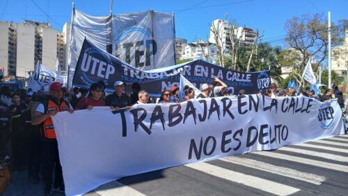 La UTEP realiza cortes y ollas populares en todo el país en defensa del derecho al trabajo en el espacio público