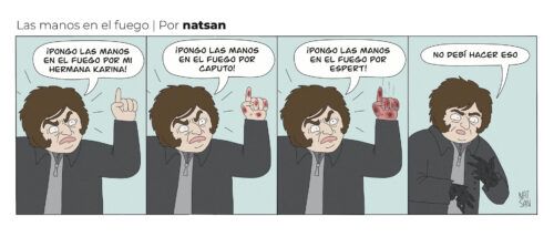 Las manos en el fuego