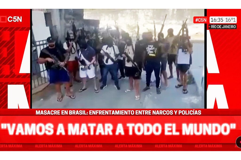 Más de 60 muertos en un megaoperativo contra la banda criminal Comando Vermelho en Río de Janeiro
