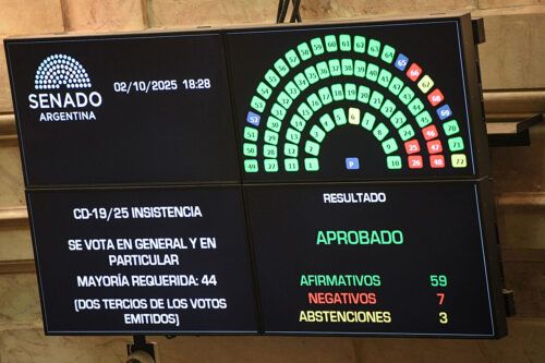 Con una amplia mayoría, el Senado rechazó los vetos de Milei al financimiento para las  universidades y el Hospital Garrahan