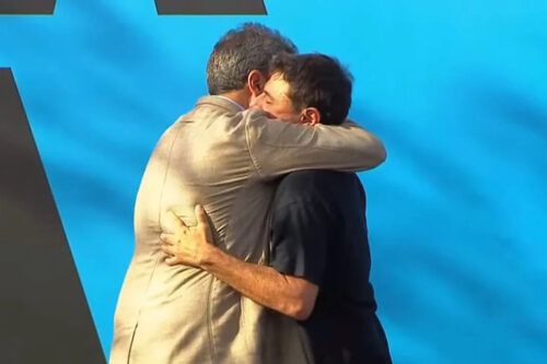 Sorpresivo gesto de Grabois: se abrazó con Massa y dijo que lo “ayudó mucho en la campaña”