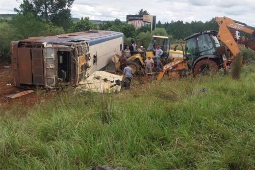 Al menos nueve muertos en un accidente en Misiones entre un micro y un auto