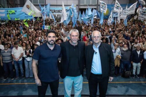 Taiana y Ferraresi encabezaron un multitudinario acto en Avellaneda