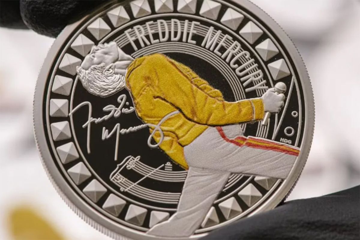 Reino Unido homenajea a Freddie Mercury con una moneda por los 40 años de Live Aid