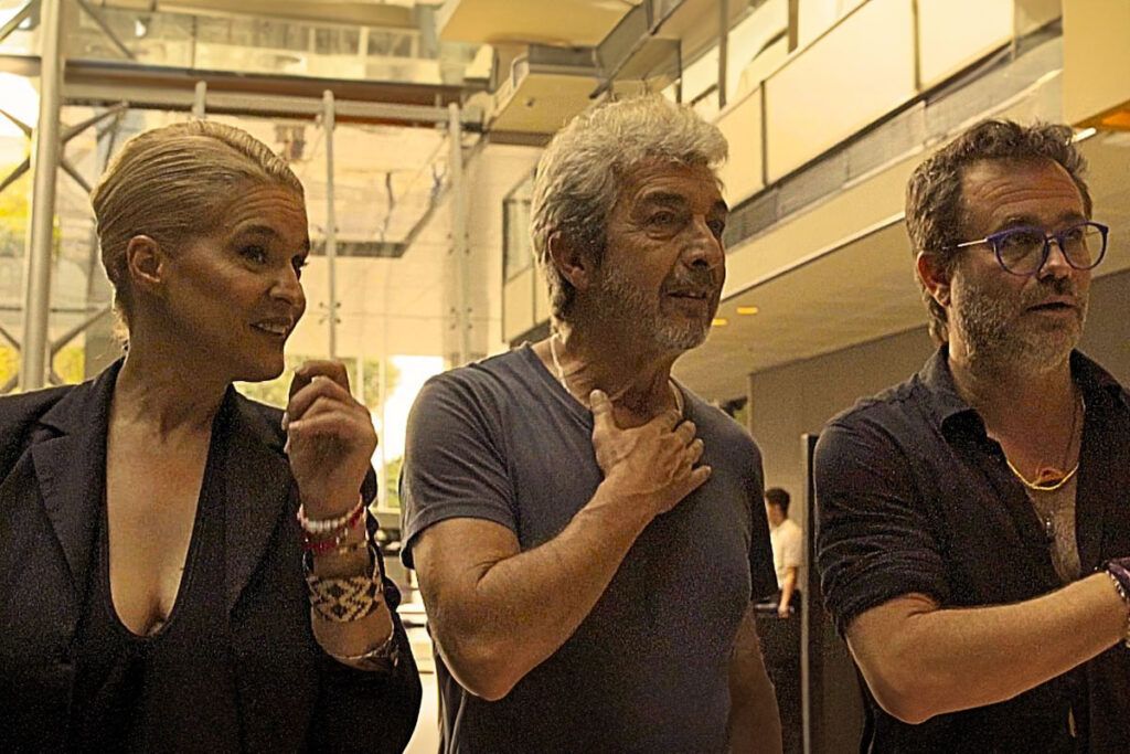 El emotivo reencuentro de Darín, Pauls y Brédice que revive "Nueve reinas"