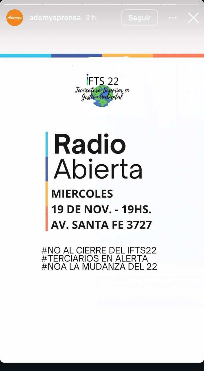 Estudiantes, docentes y egresados realizan jornada de lucha contra el cierre de una escuela pública