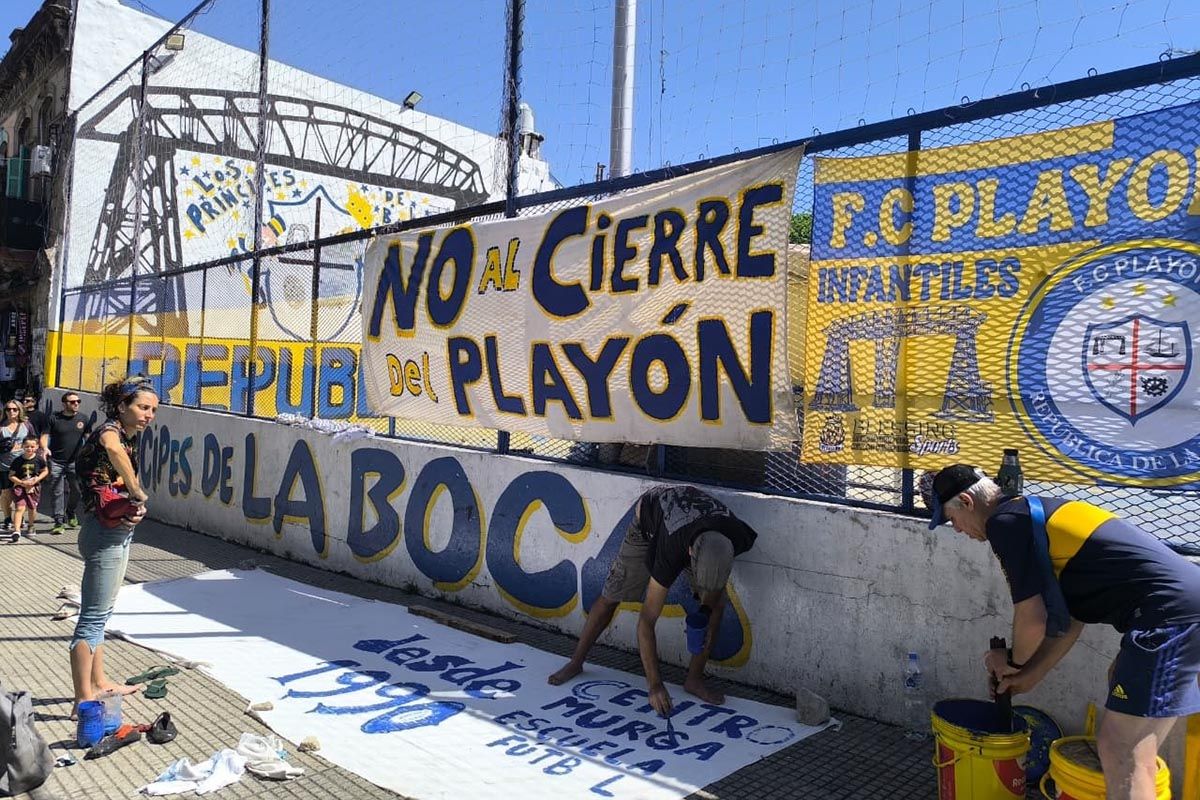 El Playón de La Boca, sus pibes y el desalojo