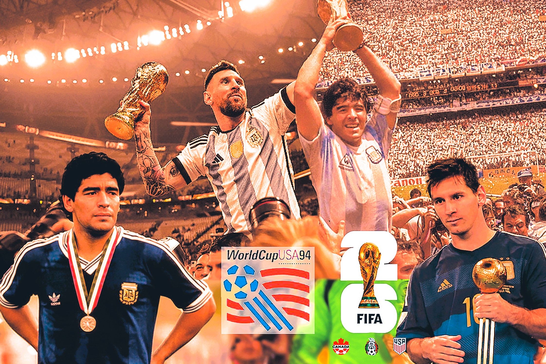 Maradona y Messi, a través del hilo invisible del destino