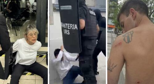 Brutal represión policial a trabajadores bancarios en Tucumán