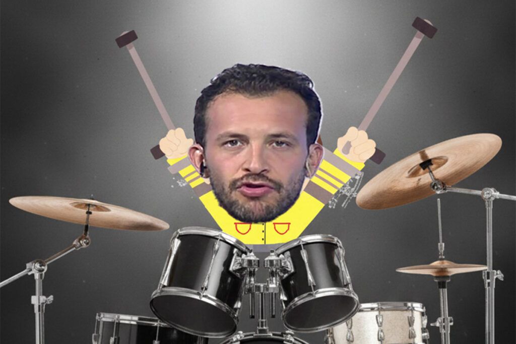 Ping pong con Alejandro Bercovich: "Me gustaría tocar bien la batería y ser como Catriel Ciavarella"