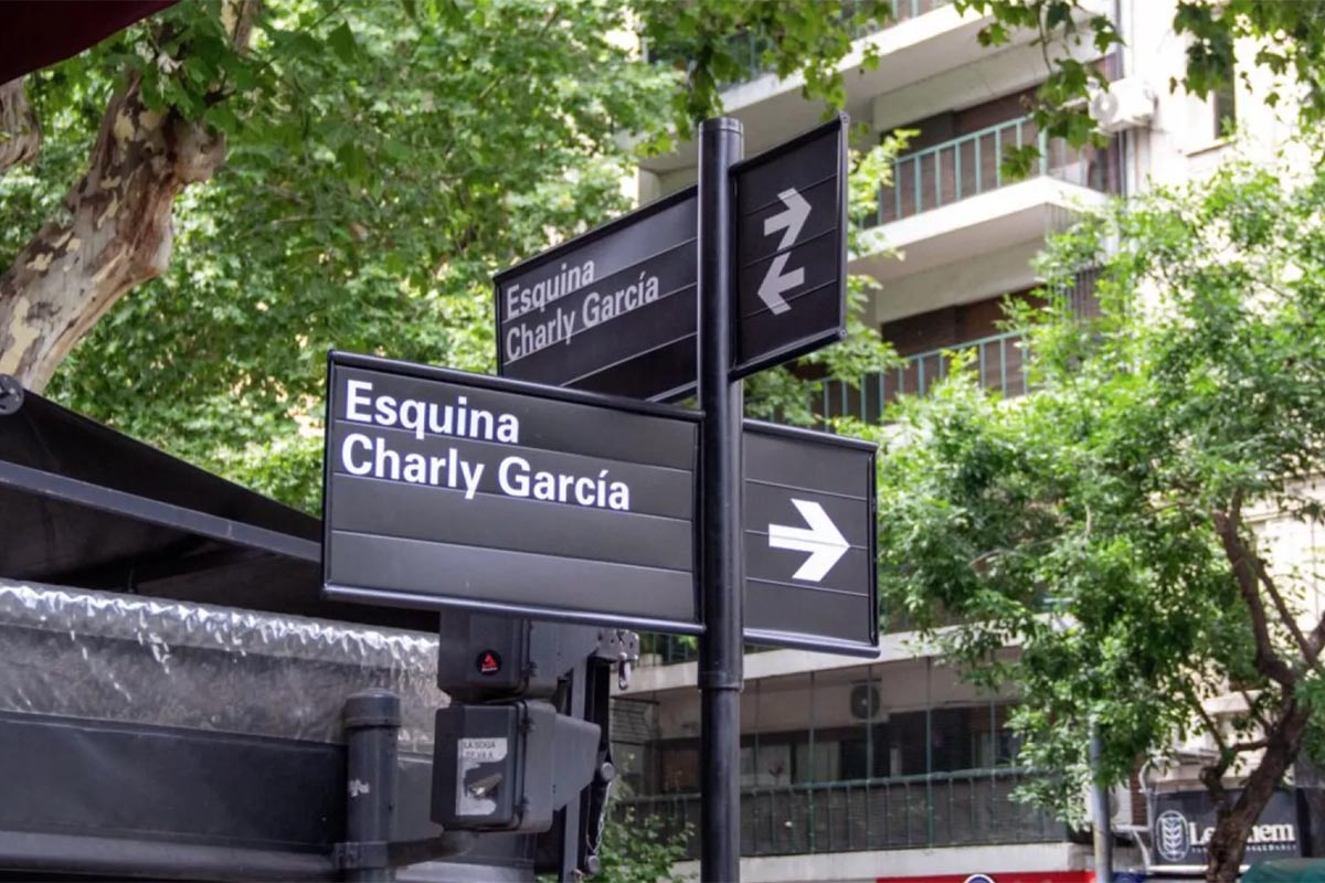 Charly García ya tiene su propia esquina y estación de subte