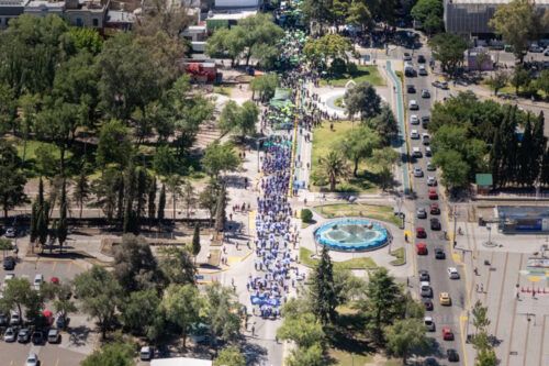 Los trabajadores marcharon contra la reforma laboral en las ciudades patagónicas