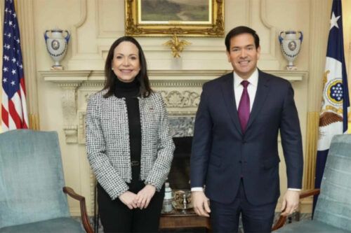 Tras reunirse con Marco Rubio, María Corina Machado se vuelve a postular como líder de la oposición venezolana