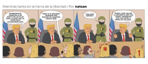 Mientras tanto en la tierra de la libertad