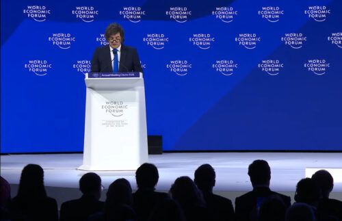 Milei en Davos: «El capitalismo de libre comercio es el único sistema justo»