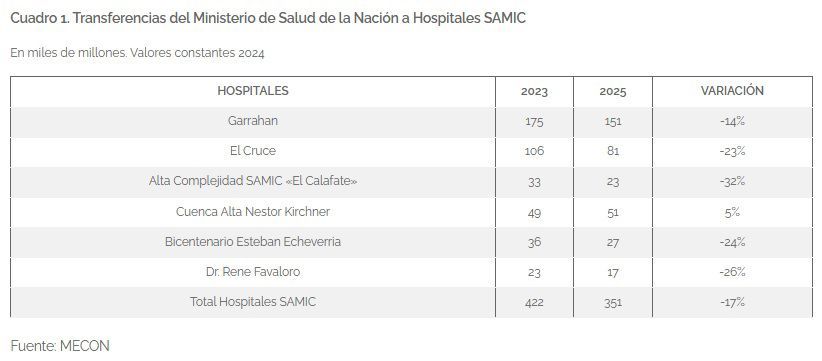 Ajuste, subejecución y desregulación: las políticas sanitarias en 2 años de gestión Milei