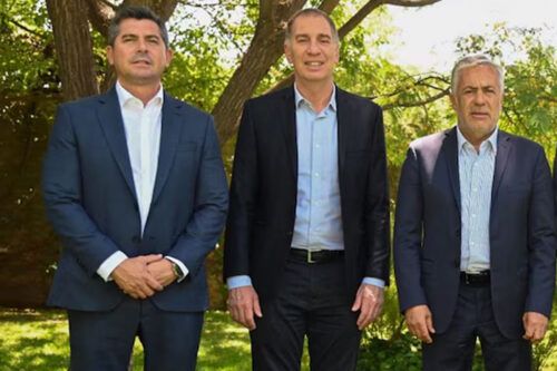 En búsqueda de respaldos para la reforma laboral, Santilli se reunió Cornejo y Orrego