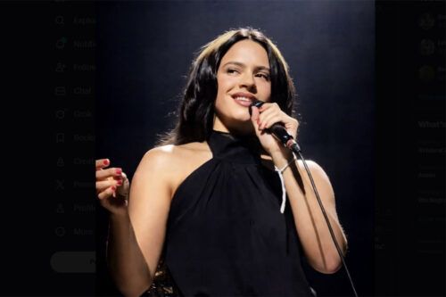 Rosalía apareció por sorpresa en un concierto solidario por Palestina en Barcelona