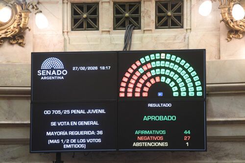 El Senado aprobó la Ley de Responsabilidad Penal Juvenil que baja la edad de imputabilidad a 14 años