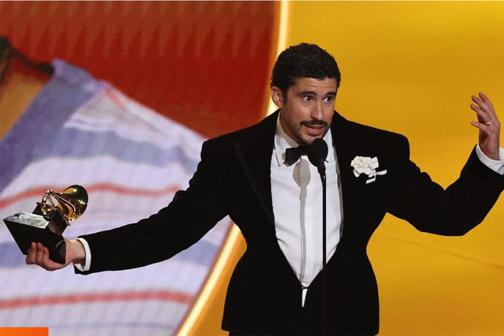 Bud Bunny, el gran ganador de los Grammy y su contundente discurso: "No somos salvajes, no somos animales, somos humanos y estadounidenses”