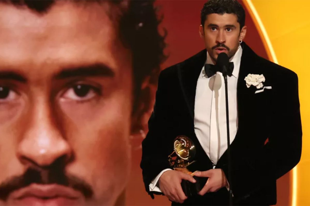 Bud Bunny, el gran ganador de los Grammy y su contundente discurso: «No somos salvajes, no somos animales, somos humanos y estadounidenses»