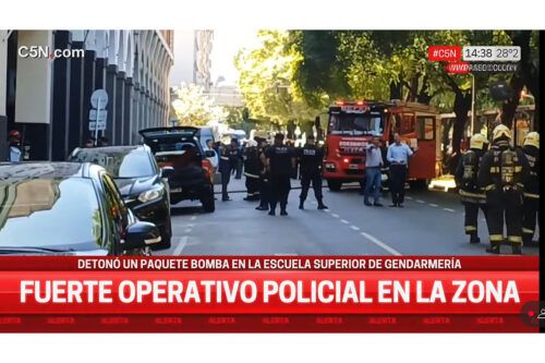 Explotó una carta bomba en la Escuela Superior de Gendarmería: tres heridos