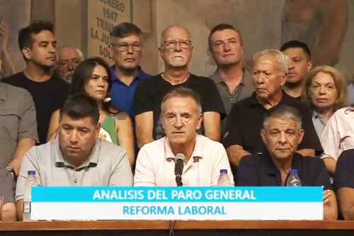 La CGT informó un 95% de adhesión al paro nacional y aseguró que “esto recién empieza”