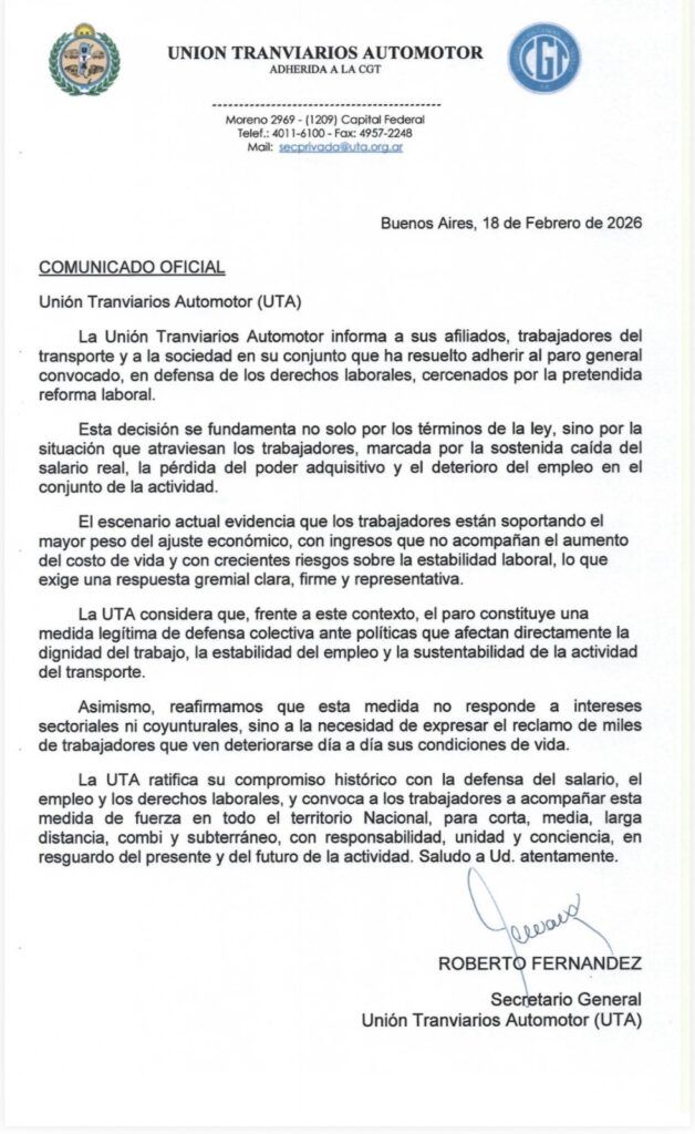 El gobierno buscó quebrar el paro a último momento con una conciliación obligatoria ilegal 2 El gobierno buscó quebrar el paro a último momento con una conciliación obligatoria ilegal
