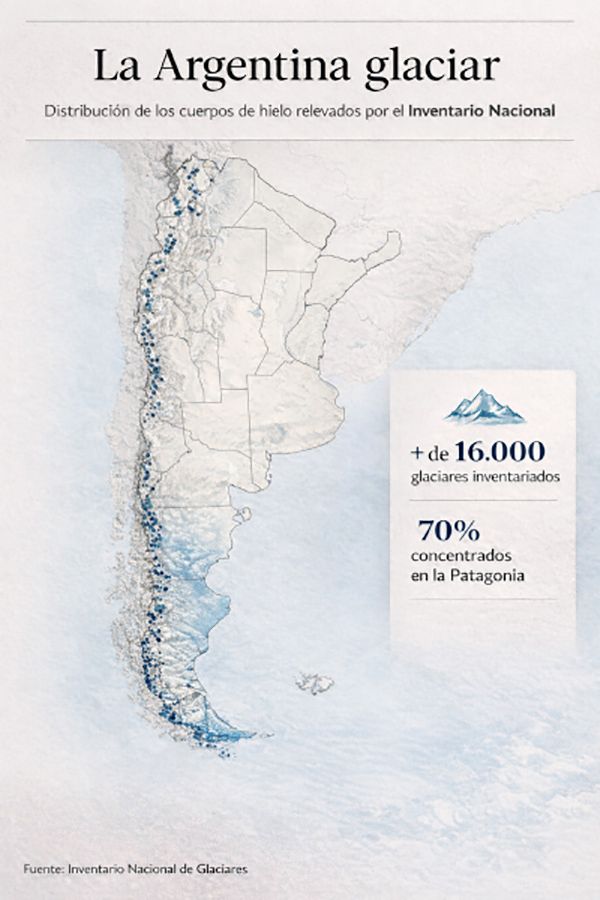 Chau glaciar: en Tierra del Fuego, el macizo Alvear se redujo un 80%, y es irreversible