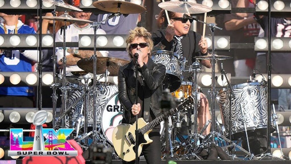 Green Day desafió a Trump en el Super Bowl ante más de 200 millones de espectadores
