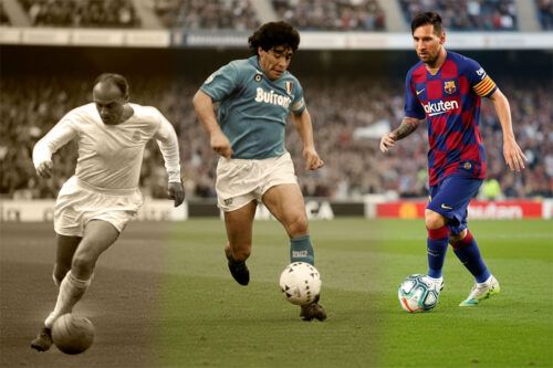 Di Stéfano, Maradona y Messi, vórtices de sus mundos particulares