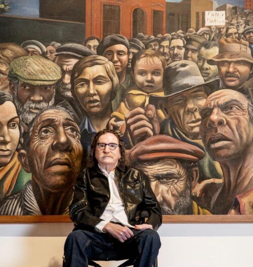 Charly García visitó el Malba y se detuvo ante una obra clave de Antonio Berni