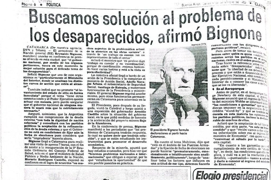 El día en que la dictadura detuvo a Patricia Bullrich y la salvaron los organismos de Derechos Humanos