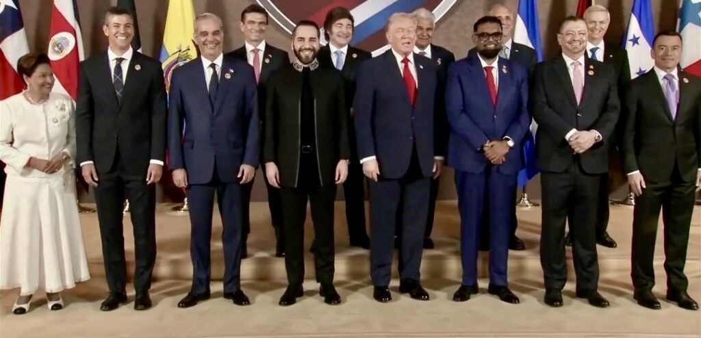 Con Milei en la foto, Trump anunció una nueva coalición militar