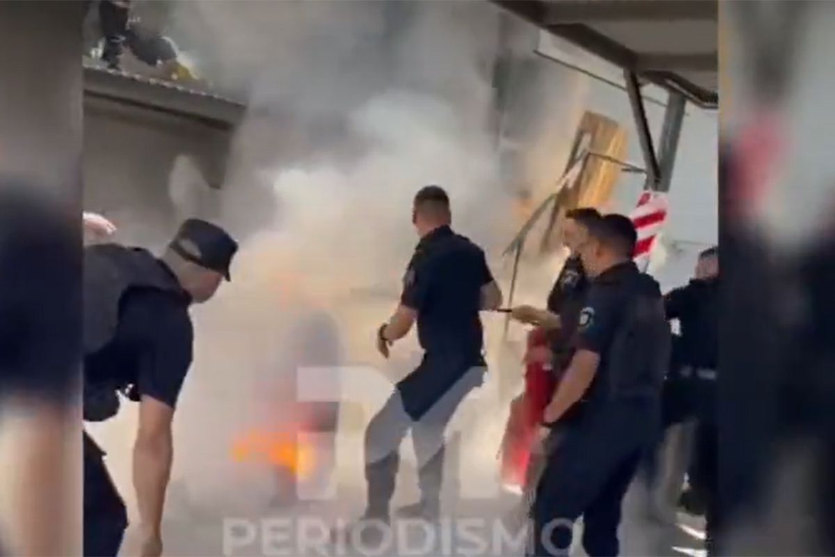 Rosario: Investigan si una Taser inició el fuego que hirió al vigilador que reclamaba por su salario