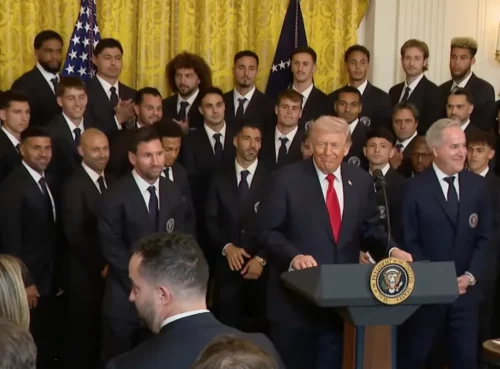 Messi con Trump en la Casa Blanca, en un tradicional encuentro del deporte y la política de Estados Unidos