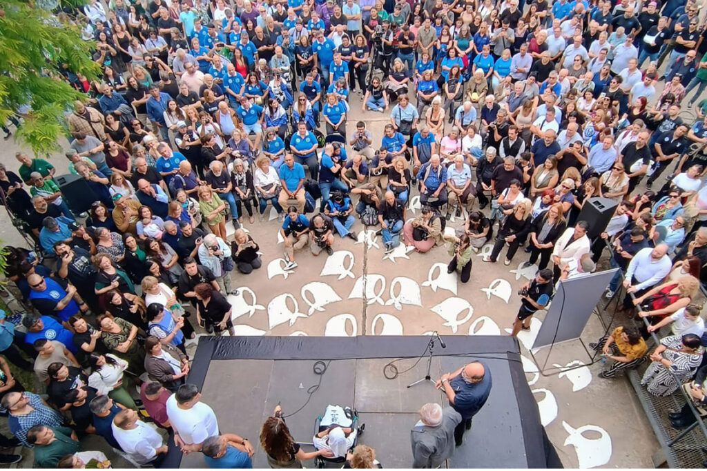 La CGT inauguró una muestra sobre la resistencia obrera en dictadura en la ex ESMA