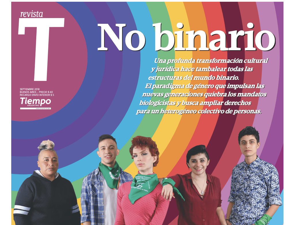Tapa de Tiempo Argentino del 24 de septiembre de 2018 — revista T, publicación temática especial