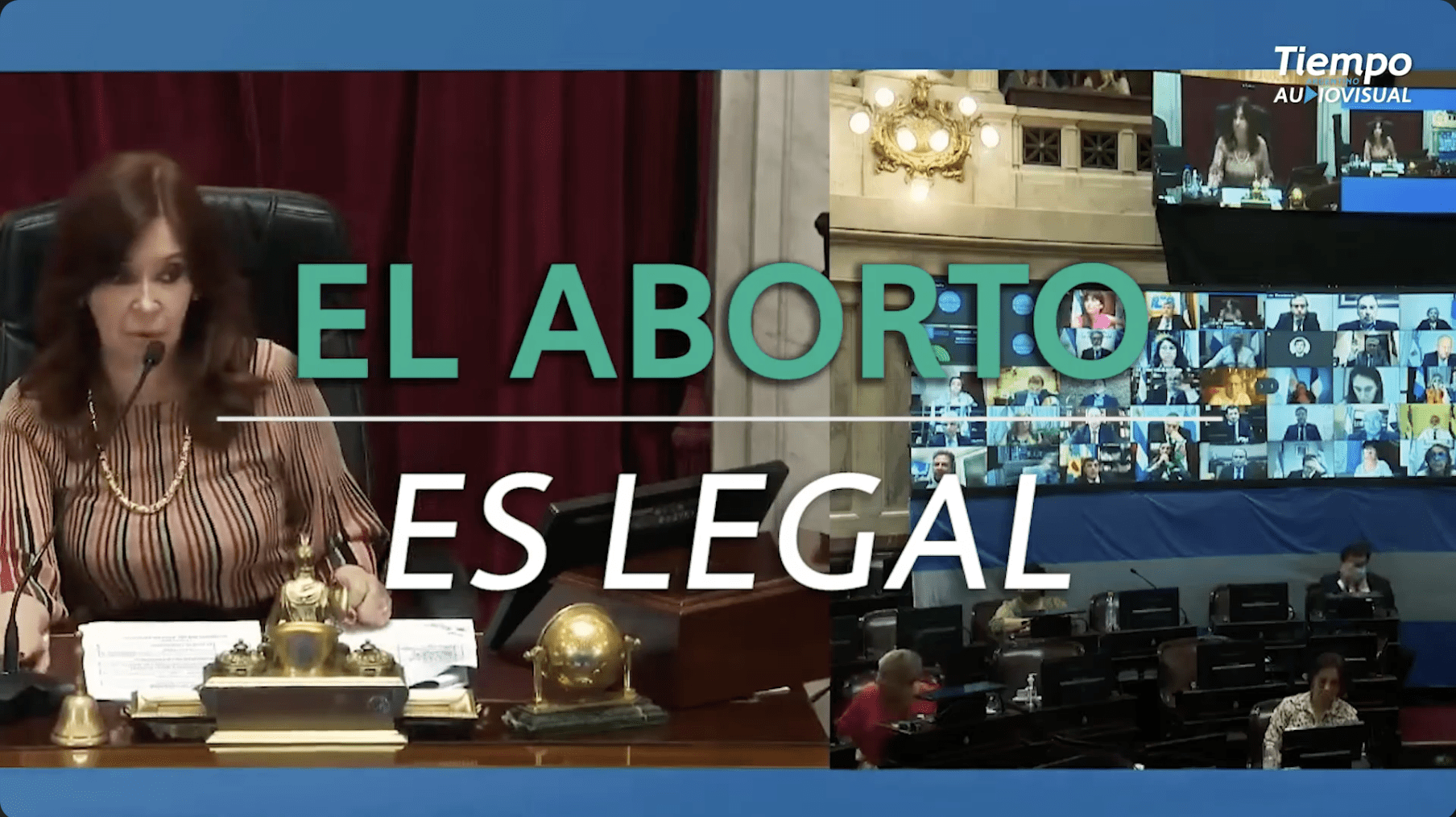 Tapa de Tiempo Argentino del 30 de diciembre de 2020 — aprobación de la Interrupción Voluntaria del Embarazo