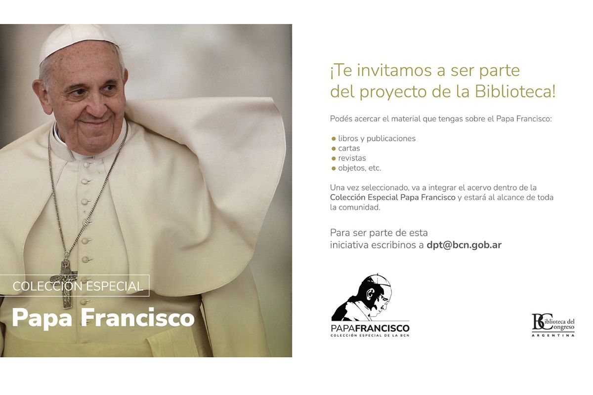 A un año de la muerte del Papa Francisco, la Biblioteca del Congreso convoca a preservar su legado